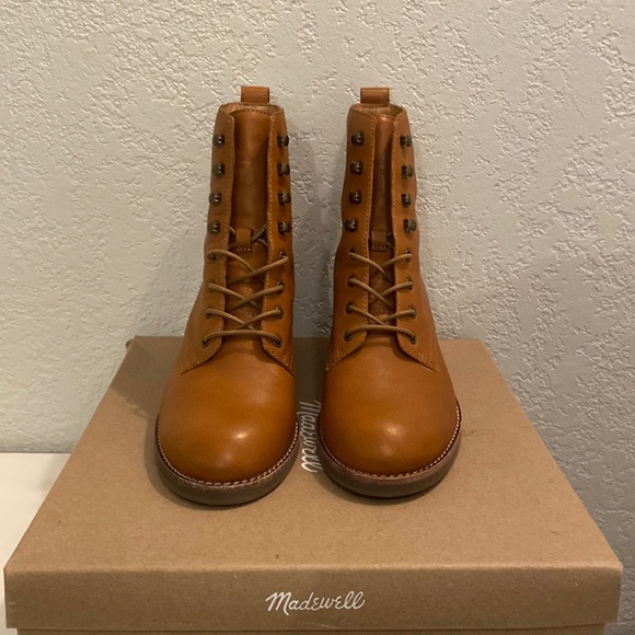 Madewell Patti Lace-Up Combat Boots - Picture 1 of 9